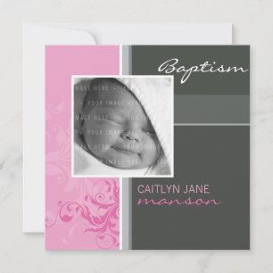 PHOTO CHRISTENING INVITATIONS :: posh 2SQ