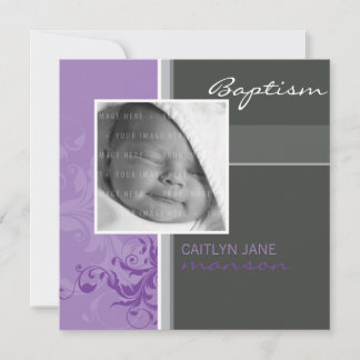 PHOTO CHRISTENING INVITATIONS :: posh 3SQ