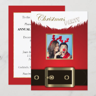 Photo Christmas Party Invitation