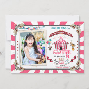 Photo Circus invitation anniversaire Carnaval Vint