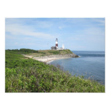 photo classique du phare de Montauk