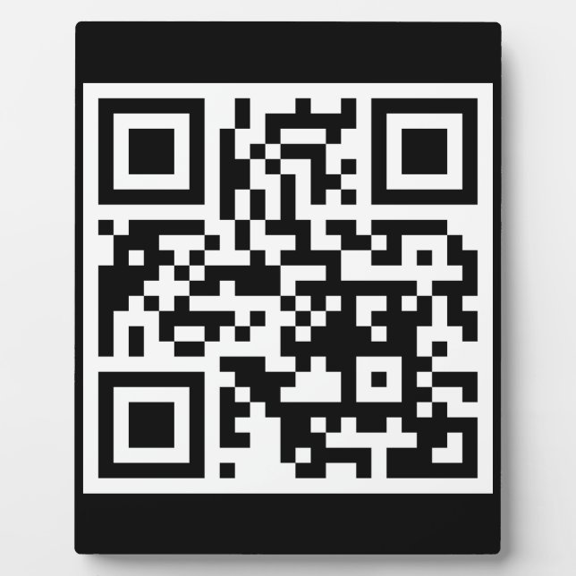 Photo Code QR Code uniquement Plaque de tablette large r (Devant)