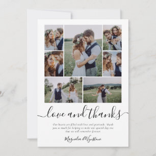 Photo Collage Amour et Merci Mariage Merci Ca