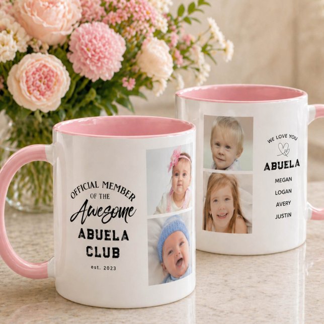 Photo Collage Awesome ABUELA Mug (Créateur téléchargé)