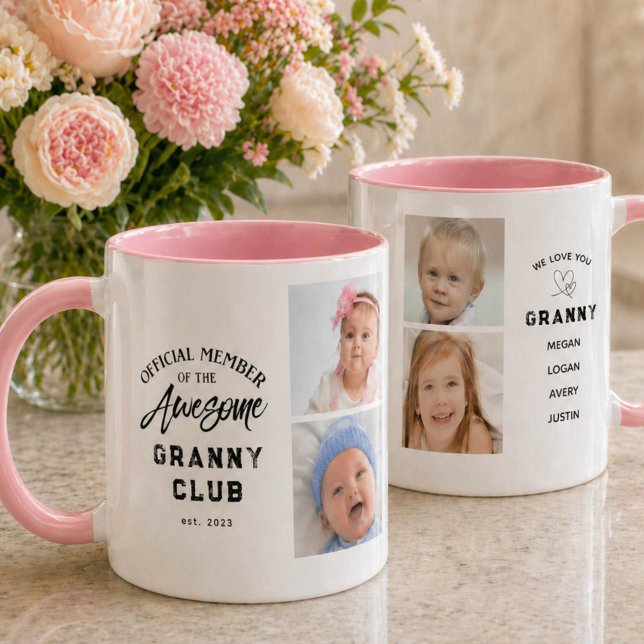 Photo Collage Awesome GRANNY Mug (Créateur téléchargé)