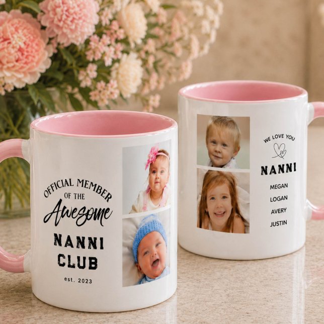 Photo Collage Awesome NANNI Mug (Créateur téléchargé)