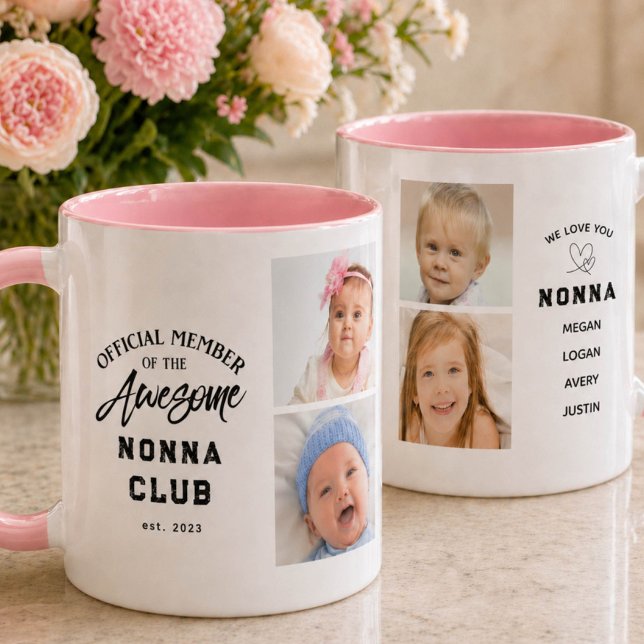 Photo Collage Awesome NONNA Mug (Créateur téléchargé)