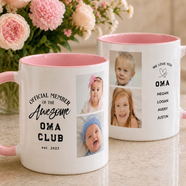 Photo Collage Awesome OMA Mug (Créateur téléchargé)