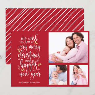 Photo Collage Carte de Noël 3 Photos