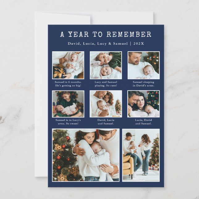 Photo Collage Carte de vacances moderne (Devant)