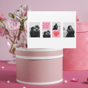 Photo Collage Couple   Valentines Coeur rose et ro