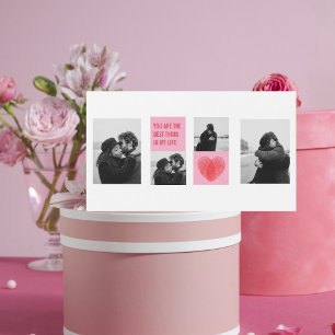Photo Collage Couple   Valentines Coeur rose et ro