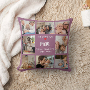 Photo Collage Coussin Cadeau Pour Maman - Album Ph