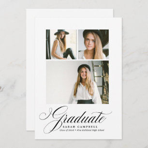 Photo Collage de la carte noire / 3 photos