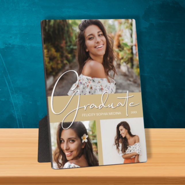 Photo Collage de photos sur la plaque d'or légère (Créateur téléchargé)