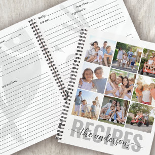 Photo Collage Famille Monogramme Recette Livre