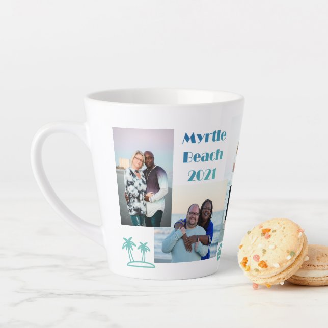 Photo Collage Latte Mug (En situation)