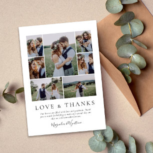 Photo Collage Love et Merci Mariage