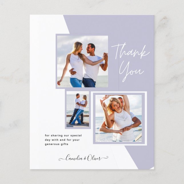 Photo Collage MERCI Mariage/bébé/diplômé/TOUT (Devant)