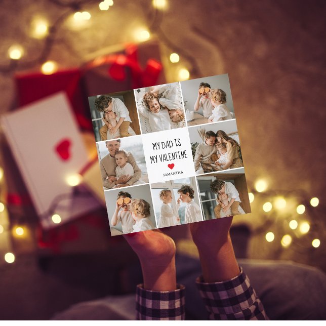 Photo Collage | Mon père est mon cadeau Valentine (Créateur téléchargé)