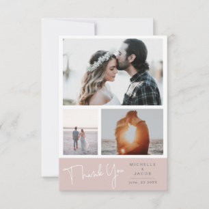 photo collage pastel Merci Carte photo