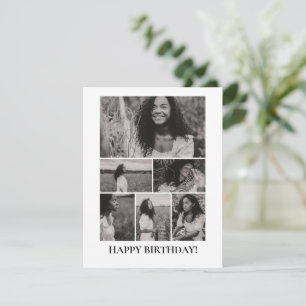 Photo Collage Personnalisé Carte Anniversaire Pour