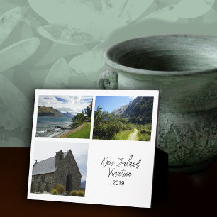 Photo Collage Vacances Garder Easel Plaque arrière