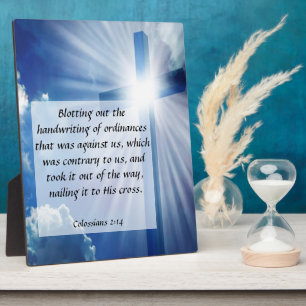 Photo Colossiens 2:14 Plaque