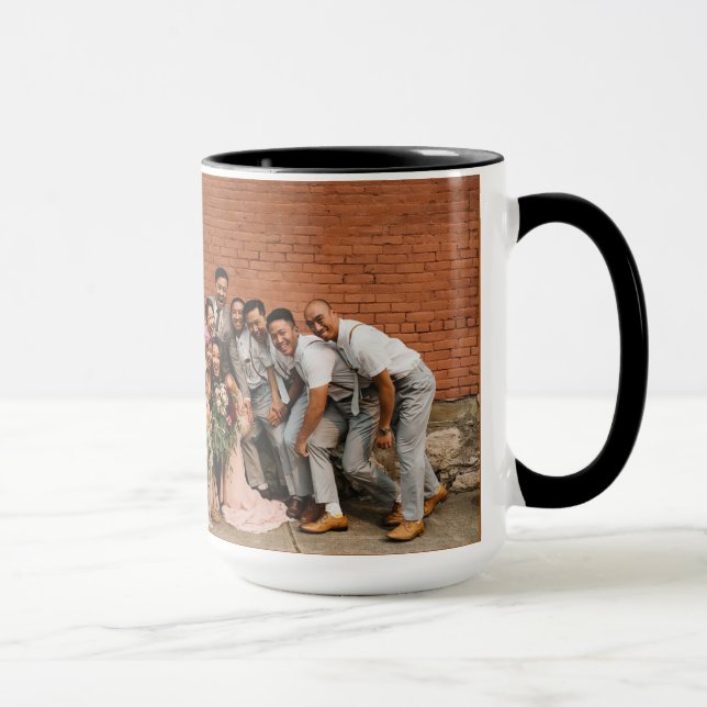 photo combinée de mariage de tasse de café 15oz (Droite)