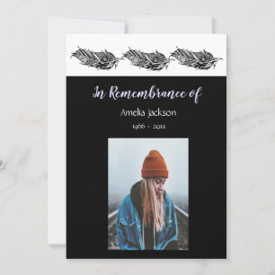 Photo commémorative Invitation Graphic Art Feather