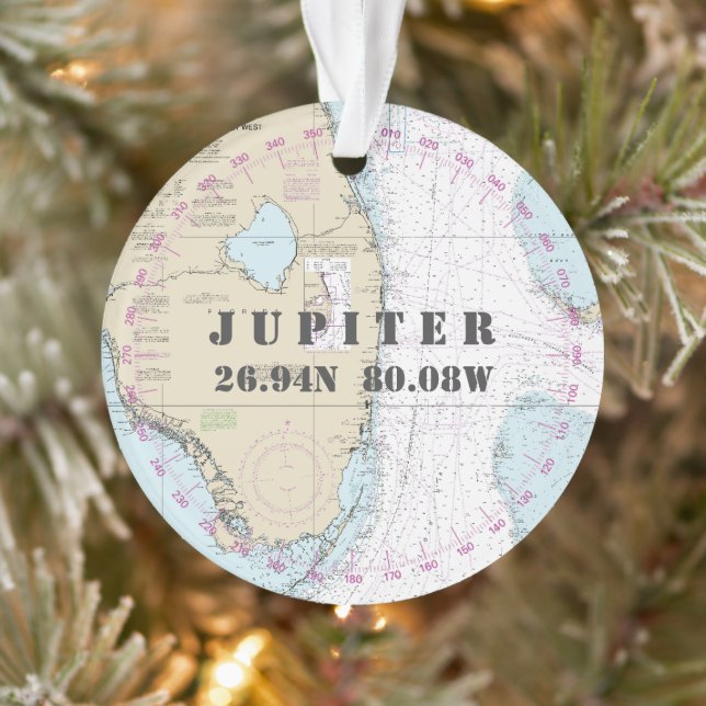 Photo Commémorative Nautique Jupiter FL 2 Côtés (Arbre)