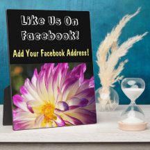 Contre-plaque Comme nous Sur Facebook! plaque