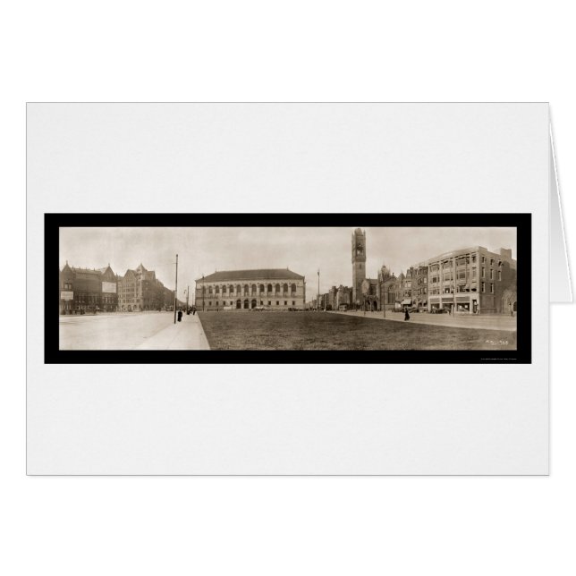 Photo Copley Carré Boston 1910 (Devant horizontal)