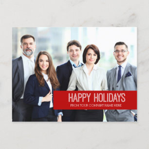 Photo Corporate Happy Holidays Cartes postales