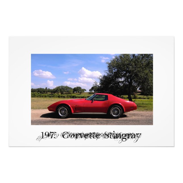 Photo Corvette Stingray 1975 (Devant)