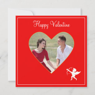 Photo Couple Personnalisé & Cupide Valentine