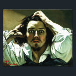 Photo Courbet L'Homme Désespéré Impression<br><div class="desc">Courbet The Desperate Man print. Peinture à l'huile sur toile de 1843 à 1845. L'un des autoportraits les plus célèbres de tous les temps, The Desperate Man est une description romantique réaliste de Gustave Courbet comme un jeune homme, avec une moustache et une chèvre, courrant frénétiquement ses doigts à travers...</div>