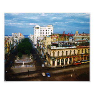 photo cubaine vintage PASEO DEL PRADO La Havane