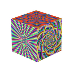 Photo Cube avec images fractales