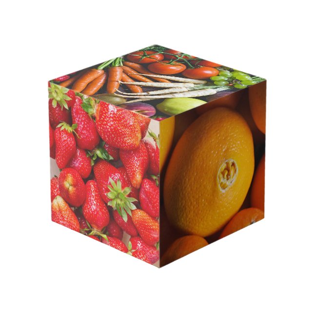 Photo Cube Fruits & Légumes (ou VOS photos) (Angle devant)