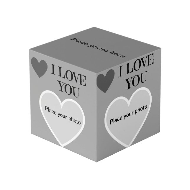 Photo Cube I Love you (Angle devant)