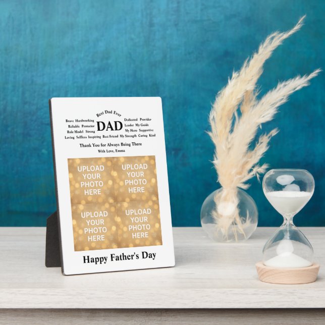 Photo Custom Father's Day Plaque (Côté)