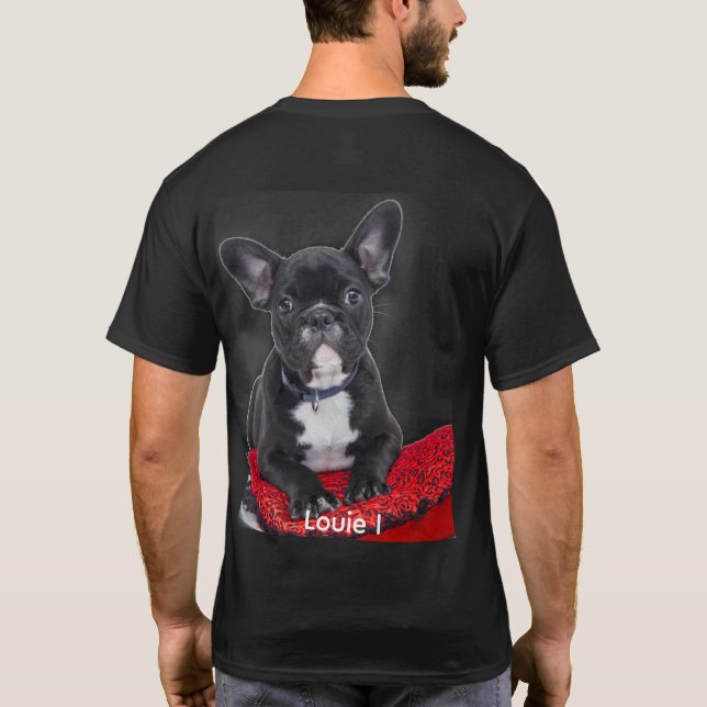 Photo Cute Louie I Black French Bulldog T-shirt (Dos)