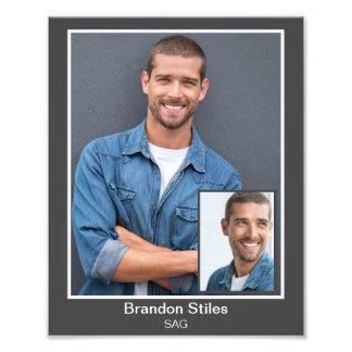 Photo d'acteur Borderline 8x10 avec encart imprimé