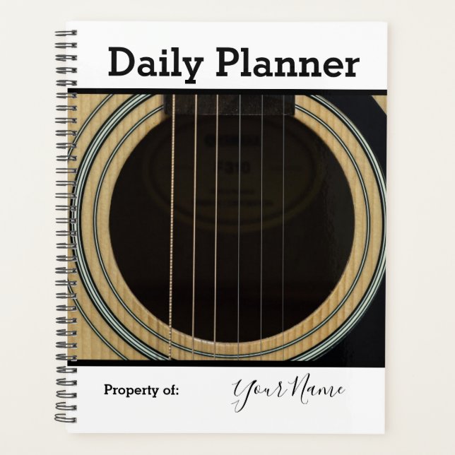 Photo Daily Planner Thème de guitare HAMbWG (Devant)