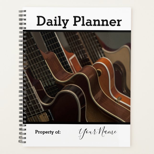 Photo Daily Planner Thème de guitare HAMbWG (Devant)