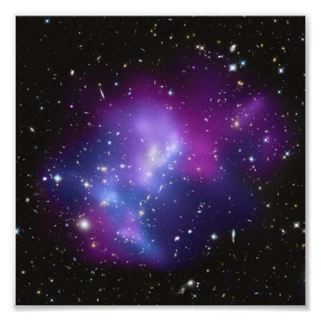 Photo d'amas de galaxies pourpre (Devant)