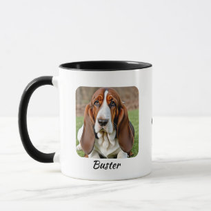 Photo d'animal  Basset Hound  Marron  Mug personna