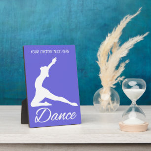 Photo DANSE - texte personnalisé et plaque couleur