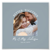 Photo d'arche bleu poussiéreux cadeau de mariage d